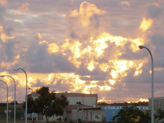 Sunset over HEH Naval Communications Base NAPALM